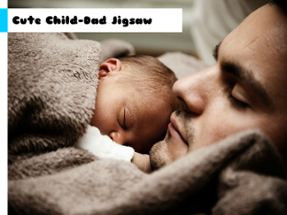 Cute Child-Dad Jigsaw Image