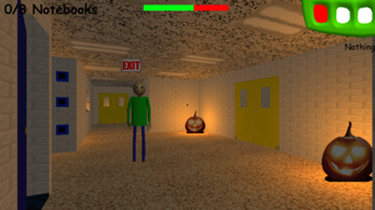 Baldi's basic in halloween party screenshot