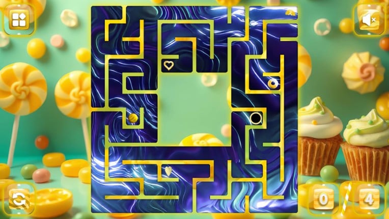 Sweetie Candy Maze: Yellow Lemon screenshot