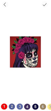 Tattoo Pixel Art Coloring Game screenshot