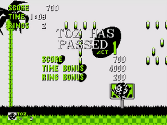 Toz the Gremlin (Sonic 1 Hack) screenshot