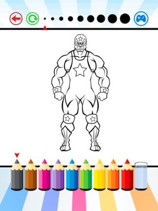 Wrestling Star Revolution Champions Coloring Book screenshot