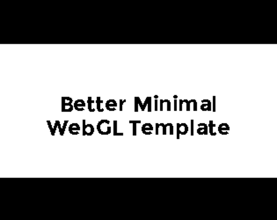 (Unity) Better Minimal WebGL Template Game Cover