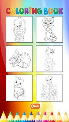 Cat &amp; Dogs Coloring Book - for Kids Image