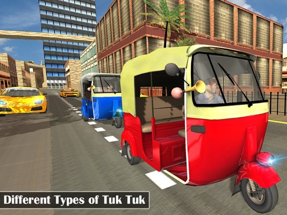 Futuristic Flying Tuk Tuk Simulator - Auto Rickshaw Driving screenshot
