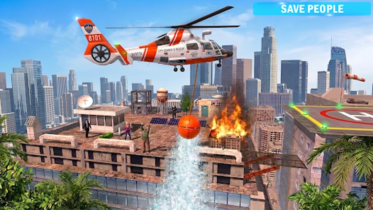Helicopter Flight Simulator 3d screenshot