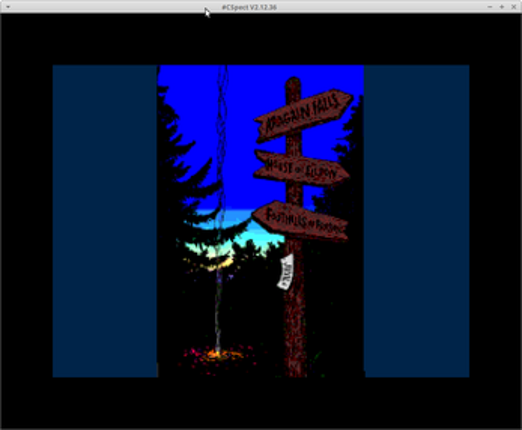 Gamebook Adventure Reader (ZX Next) screenshot