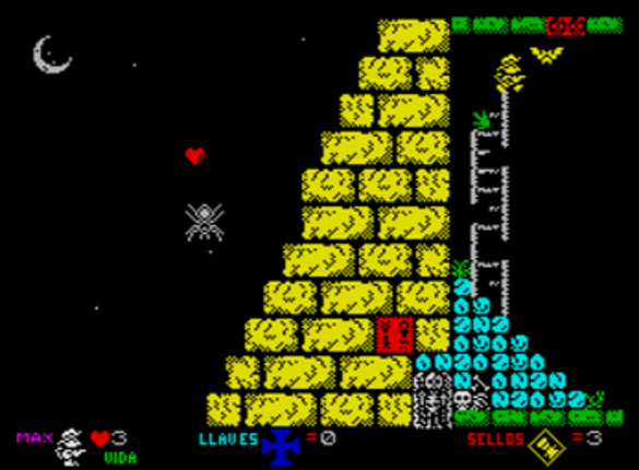 MAX STONE  El Secreto de la Gran Piramide (ZX Spectrum 48/128K & Windows) Image