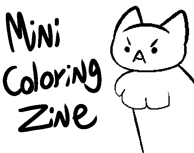 Games like Mini Coloring Zine: Kitties to Relax To