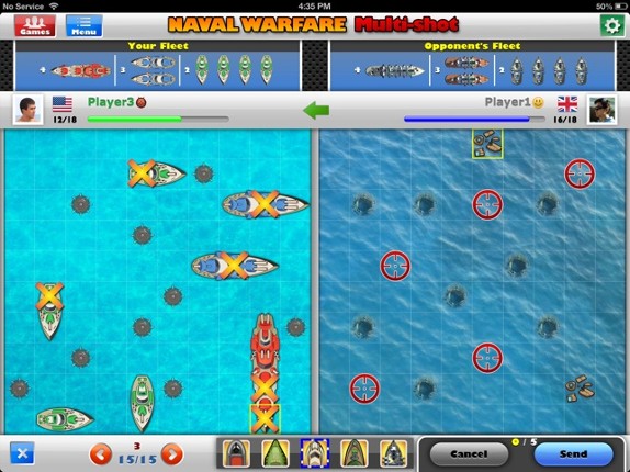Naval Warfare Multi-shot Image