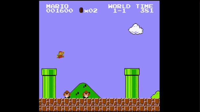 Super Mario Level 1-1 screenshot