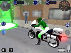 US Police Bike Transporter Sim Image