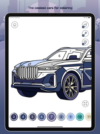 Cars Color By Number screenshot