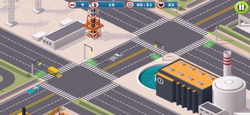 City Driving Traffic control Image