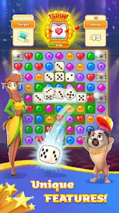 Super Pug Story Match 3 puzzle screenshot