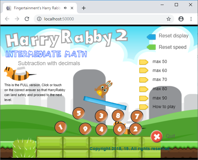 Games like HarryRabby 2 Subtraction with 2 Decimal Places FREE