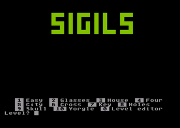 Sigils (Atari 8 Bit) by Kim Slawson Image