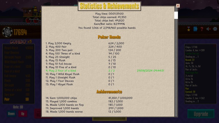 Poker Train screenshot