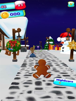 Running Princess Frozen Snow - New Fun Run Ice Adventure Game For Girly Girls FREE screenshot