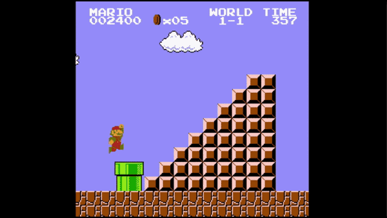 Super Mario Level 1-1 screenshot
