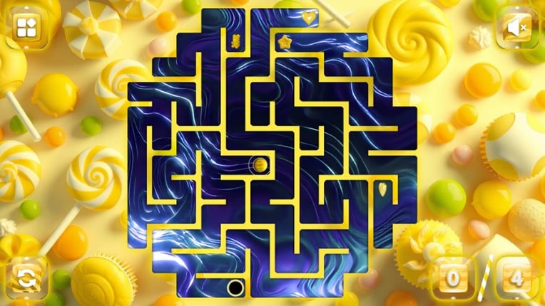Sweetie Candy Maze: Yellow Lemon screenshot