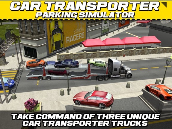 Car Transport Truck Parking Simulator - Real Show-Room Driving Test Sim Racing Games screenshot