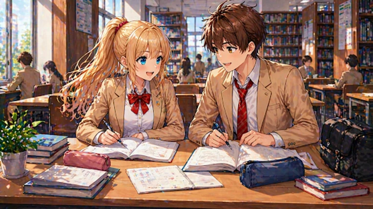 Anime Girl Sakura High School Image