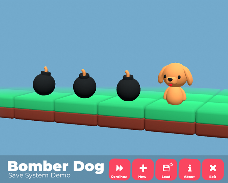 Games like Bomber Dog - Component Save System Example