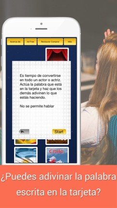 ¿Quién soy yo? Charada Phone on heads dont look up screenshot