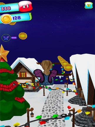 Running Princess Frozen Snow - New Fun Run Ice Adventure Game For Girly Girls FREE screenshot