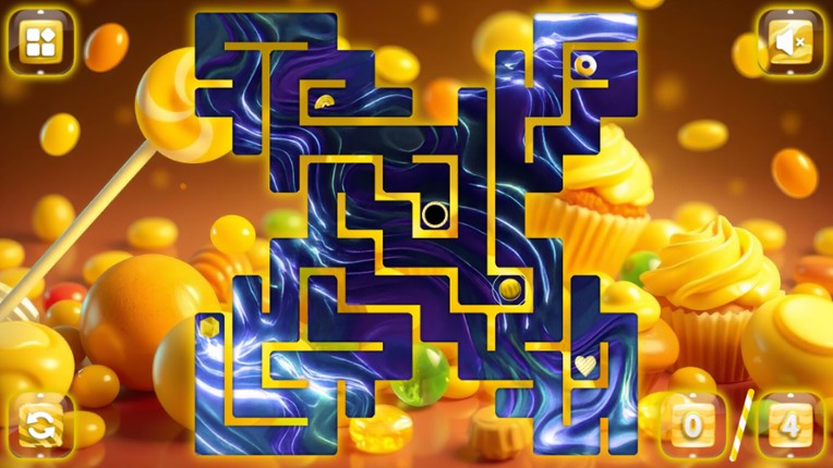 Sweetie Candy Maze: Yellow Lemon screenshot