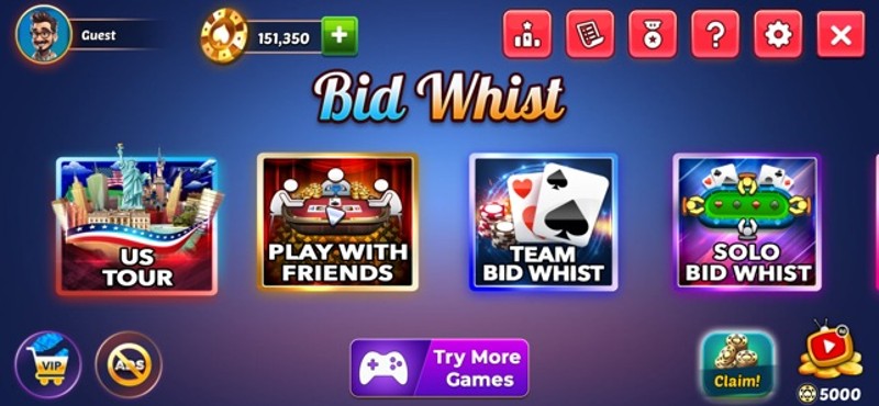 Bid Whist Spades Classic Games Image