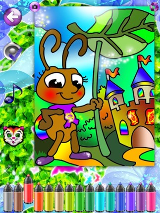 Butterfly Flutter - Coloring Pictures with Caterpillar Meadow and Dragonfly Weed Sanctuary screenshot