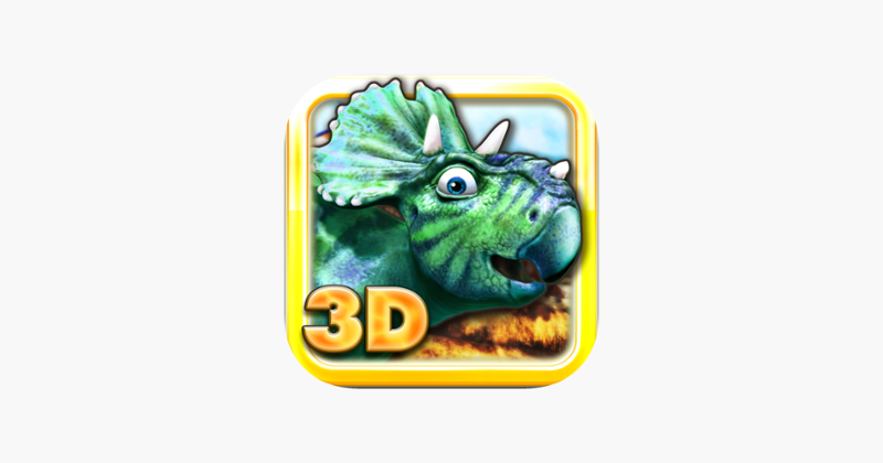 Dinosaurs walking with fun 3D puzzle game in HD Image