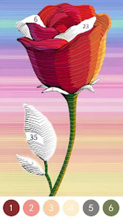 Vivid Color Paint By Number Image