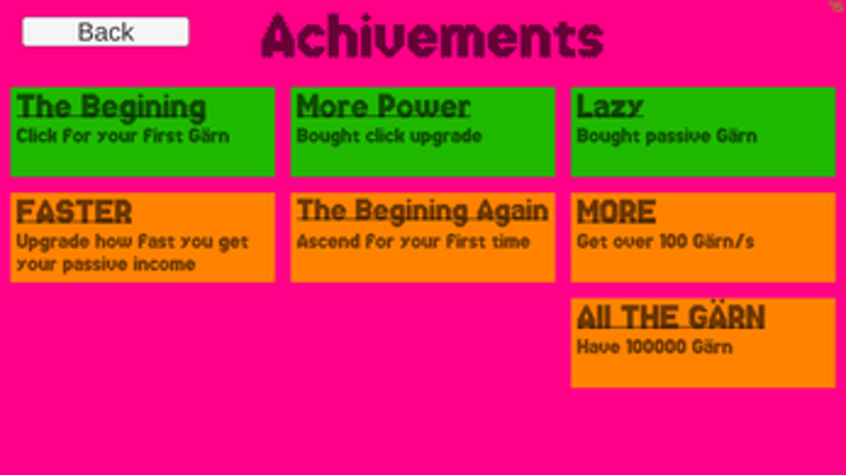 Gärn Clicker screenshot
