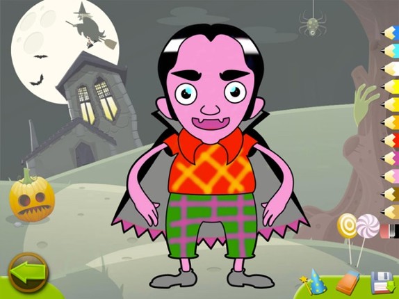 Halloween Coloring Puzzles 2+ screenshot