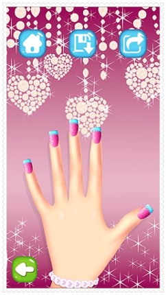 Nail Spa Salon Beautiful Princess girls - makeup makeover and games dressup nails art & polish screenshot