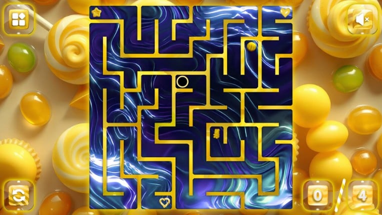Sweetie Candy Maze: Yellow Lemon screenshot