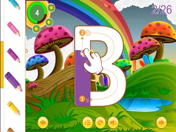 ABC Alphabet Tracing Coloring Educational Learning Game for kids screenshot