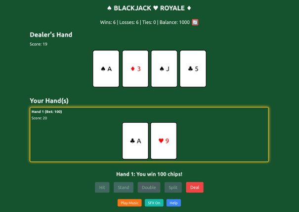 ♠ BLACKJACK ♥ ROYALE ♦ Image