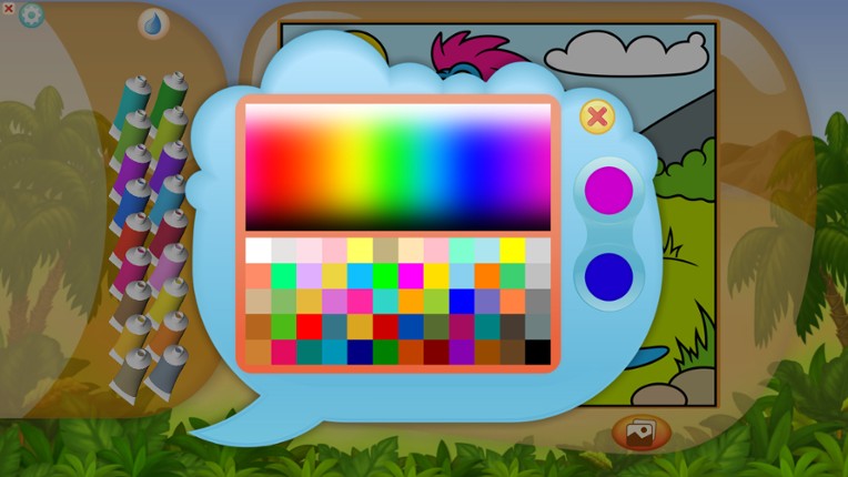 Color by Numbers - Dinosaurs screenshot