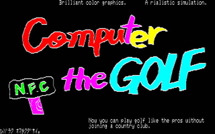 Computer the Golf screenshot