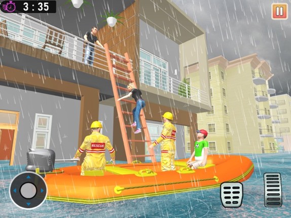 Flood rescue mission emergency Image