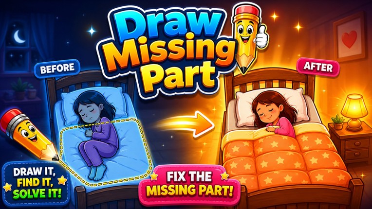 Draw Missing Part | DOP Puzzle Image