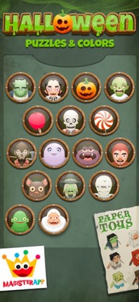 Halloween Coloring Puzzles 2+ Image
