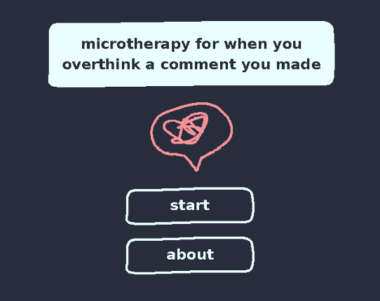 microtherapy for when you overthink a comment you made Image