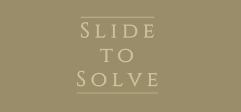 Slide to Solve Image