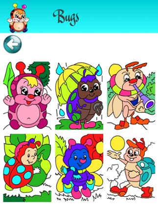 Butterfly Flutter - Coloring Pictures with Caterpillar Meadow and Dragonfly Weed Sanctuary screenshot