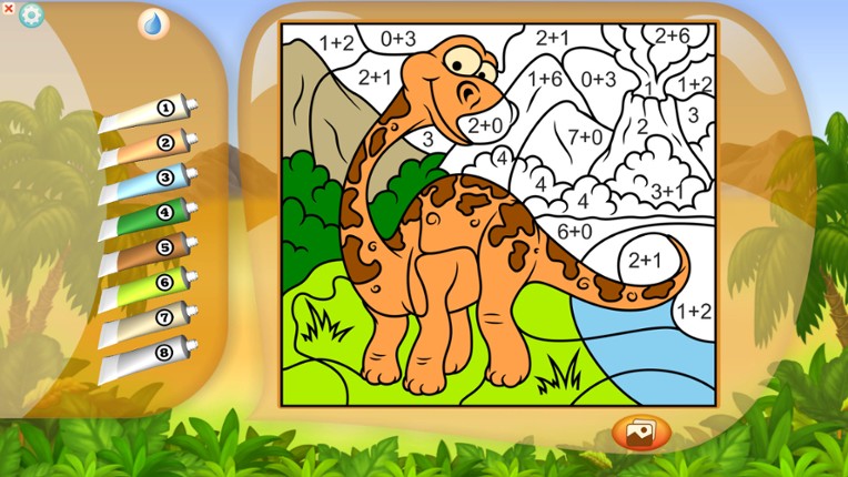 Color by Numbers - Dinosaurs screenshot